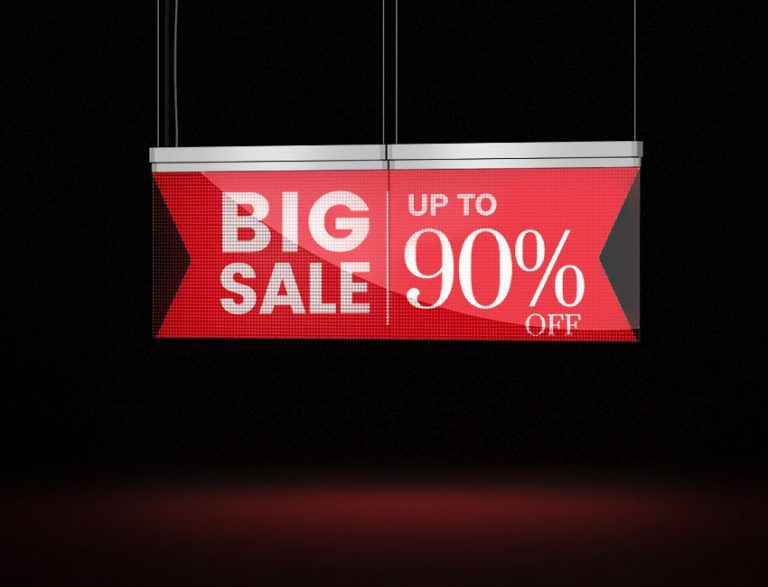 Transparent Diplay Video Glass Banner Smart Digital Signage Ireland