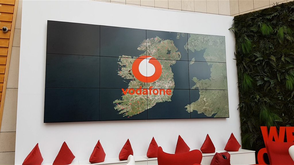 Vodafone Dublin Video Wall Smart Digital Signage Ireland