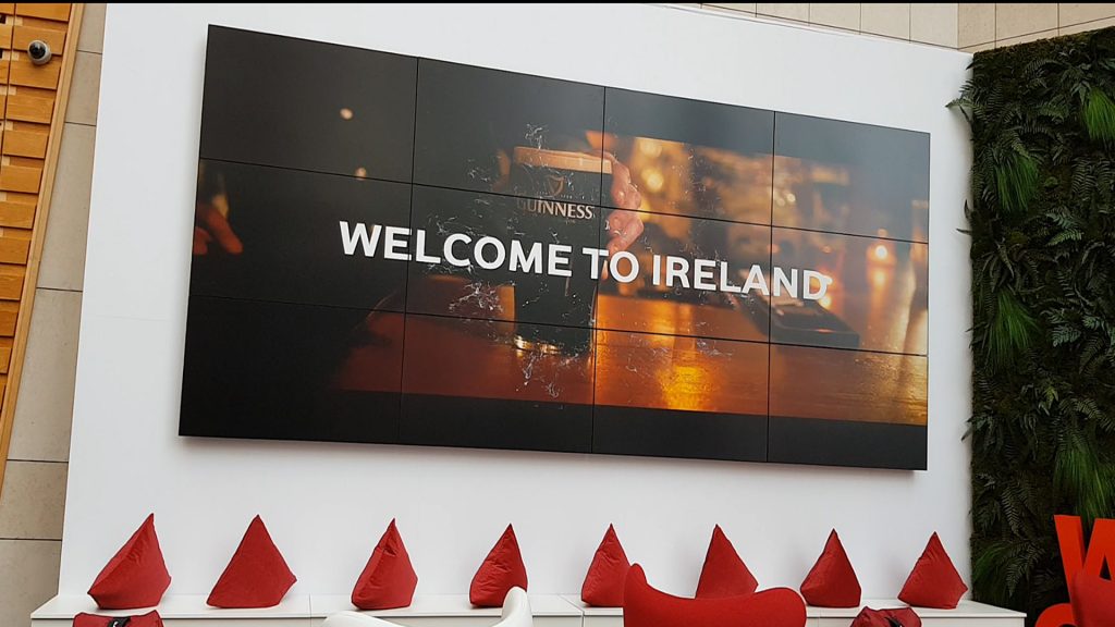 Vodafone Dublin Video Wall Smart Digital Signage Ireland