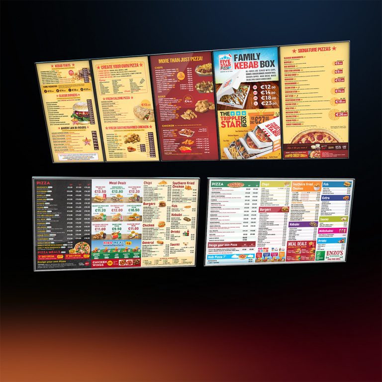 menu boards 1e
